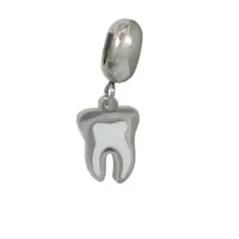 Berloque Dente Branco - Aço Inoxidável