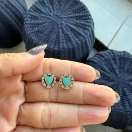 Brinco Inspiração Joia Coração Life Verde - Aço Inoxidável