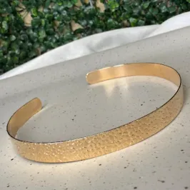 Choker Aro Fino Trabalhado - Banhado a Ouro 18K
