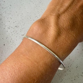 Bracelete Liso - Prata 925
