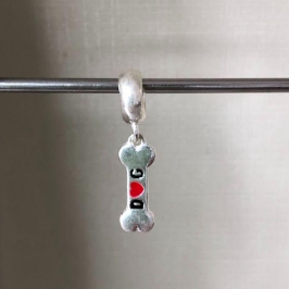 Berloque Ossinho Dog - Prata 925