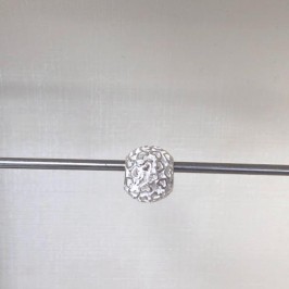 Berloque Separador Corações Vazados - Prata 925