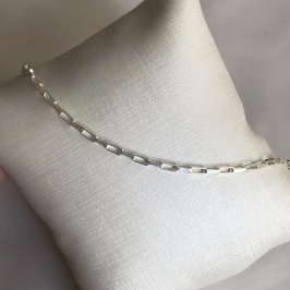 Pulseira Elo Cartier Alongado 20cm - Prata 925