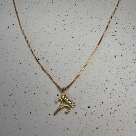 Colar com Pingente Signo de Áries - Banhado a Ouro 18k