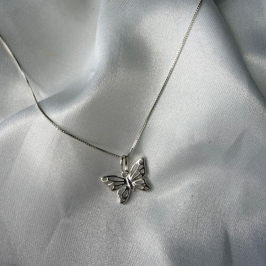 Pingente Borboleta Pequena Vazada - Prata 925