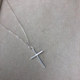 Pingente Cruz Palito Lisa Pequena - Prata925