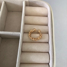 Piercing Design Trançado - Banhado a Ouro 18k