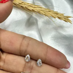 Brinco Gotinha Zircônia 6mm - Banhado a Ouro 18K