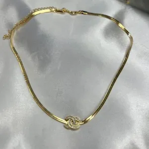 Choker Fita Inspiração Jóia - Banhado a Ouro 18K