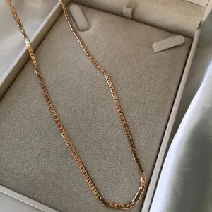 Colar Corrente Piastrine 50cm - Banhado a Ouro 18K