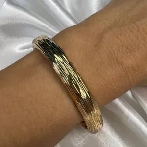 Bracelete Maxi Escovado - Banhado em Verniz Italiano
