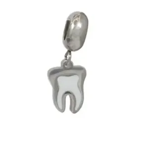 Berloque Dente Branco - Aço Inoxidável