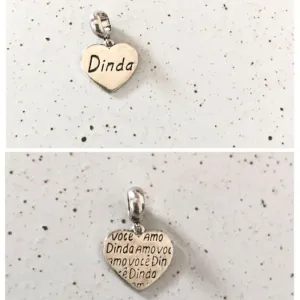 Berloque Dinda - Prata 925