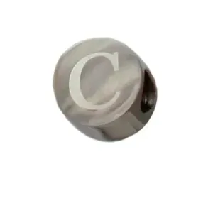 Berloque Separador Letra C  - Aço Inoxidável