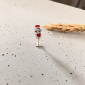 Berloque Separador Taça de Vinho - Prata 925