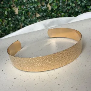 Choker Aro Largo Trabalhado - Banhado a Ouro 18K