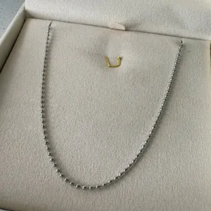 Colar Corrente Bolinhas Finas - Aço Inoxidável