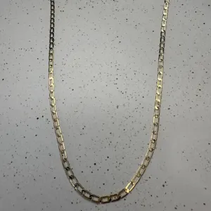 Corrente Elo Grumet Alongado 60cm -  Banhado a Ouro 18K