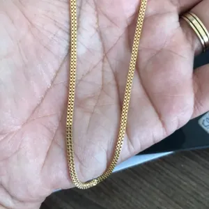 Choker Corrente Tijolinho - Banhado a Ouro