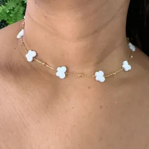Choker Borboletas - Banhado a Ouro 18K
