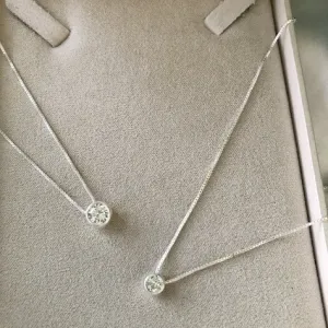 Colar Ponto de Luz Redondo 5mm - Prata 925