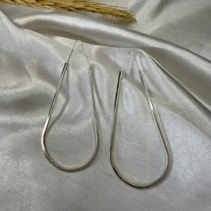 Brinco Argola Gota Média - Prata 925