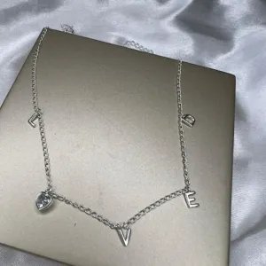 Chocker  Loved com Zircônia - Prata 925