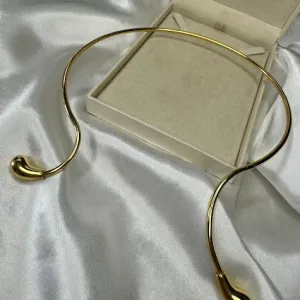 Choker Aro Gota Orgânico - Banhado em Verniz