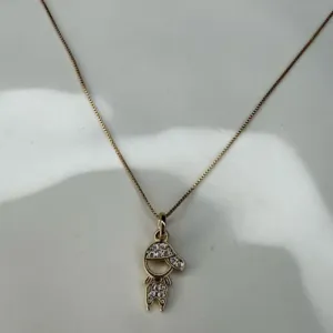 Colar Menino Cravejado Pequeno - Banhado a Ouro 18K