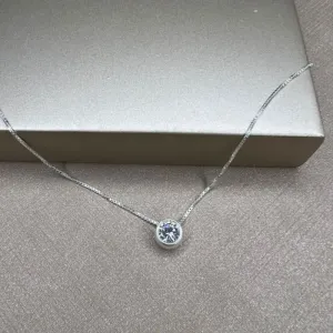 Colar Ponto de Luz Redondo 6mm - Prata 925