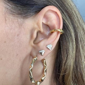 Piercing Fake Juliete - Banhado a Ouro 18K