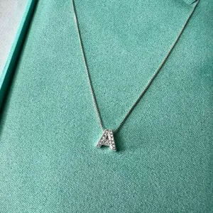 Pingente Letra Inicial Cravejada - Prata 925