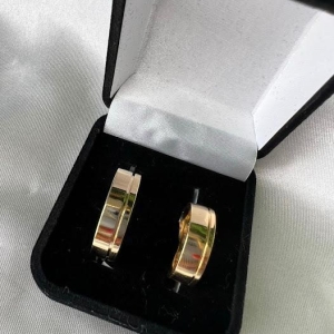 Anel Aliança com Detalhe - Banhado a Ouro 18K
