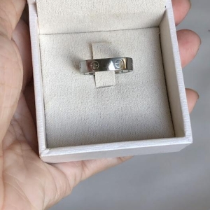 Anel Aliança Inspiração Joia - Banhado em Ródio