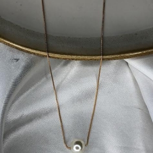 Colar com Pérola - Banhado a Ouro 18K