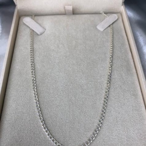 Colar Corrente Grumet 60cm - Prata 925