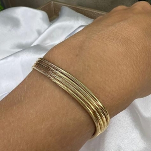 Pulseira 4 Fios - Banhado a Ouro 18K