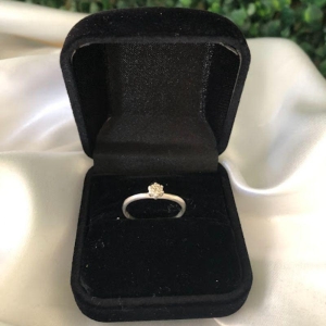 Anel Chuveirinho com Zircônias 4mm - Prata 925