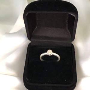 Anel Chuveiro Cravejado Zircônias 4mm - Prata 925