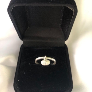 Anel Concha Pendurada - Prata 925