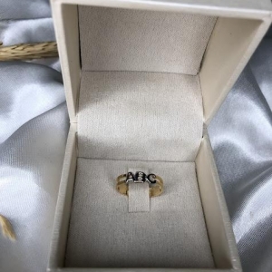 Anel Infantil ABC Regulável - Banhado a Ouro 18K