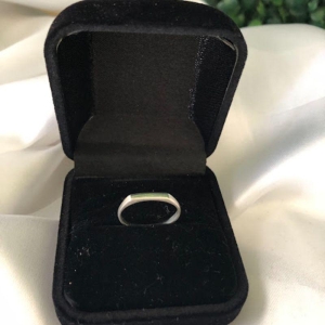 Anel Quadrado - Prata 925