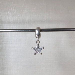 Berloque Estrela Zircônia - Prata 925