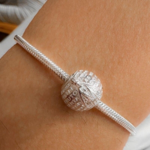 Berloque Oração Ave Maria - Prata 925