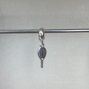 Berloque Raquete Beach Tênis - Prata 925