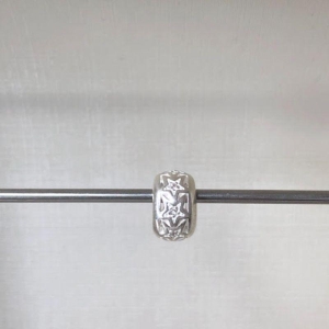 Berloque Separador Estrelas com Zircônias - Prata 925