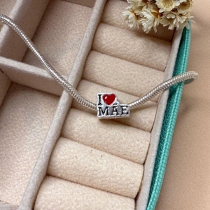 Berloque I Love Mãe - Prata 925