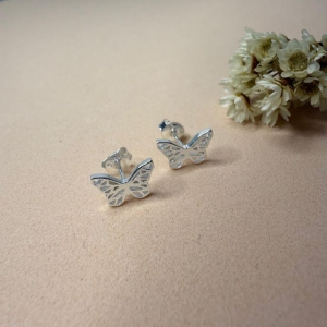 Brinco Borboleta Pequeno - Prata 925