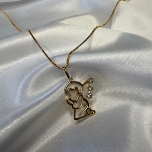 Colar Anjo da Guarda - Banhado a Ouro 18k