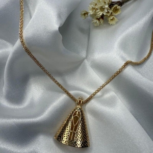Colar Nossa Senhora - Banhado a Ouro 18k